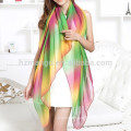 Großhandel billig Chiffon Infinity Regenbogen Schal